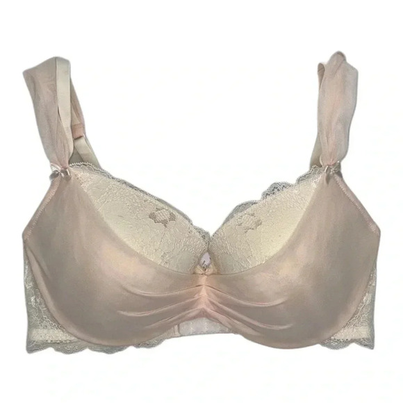 {Adore Me} Lace Tulle Bridal Blush Intimates Bra - Picture 1 of 6